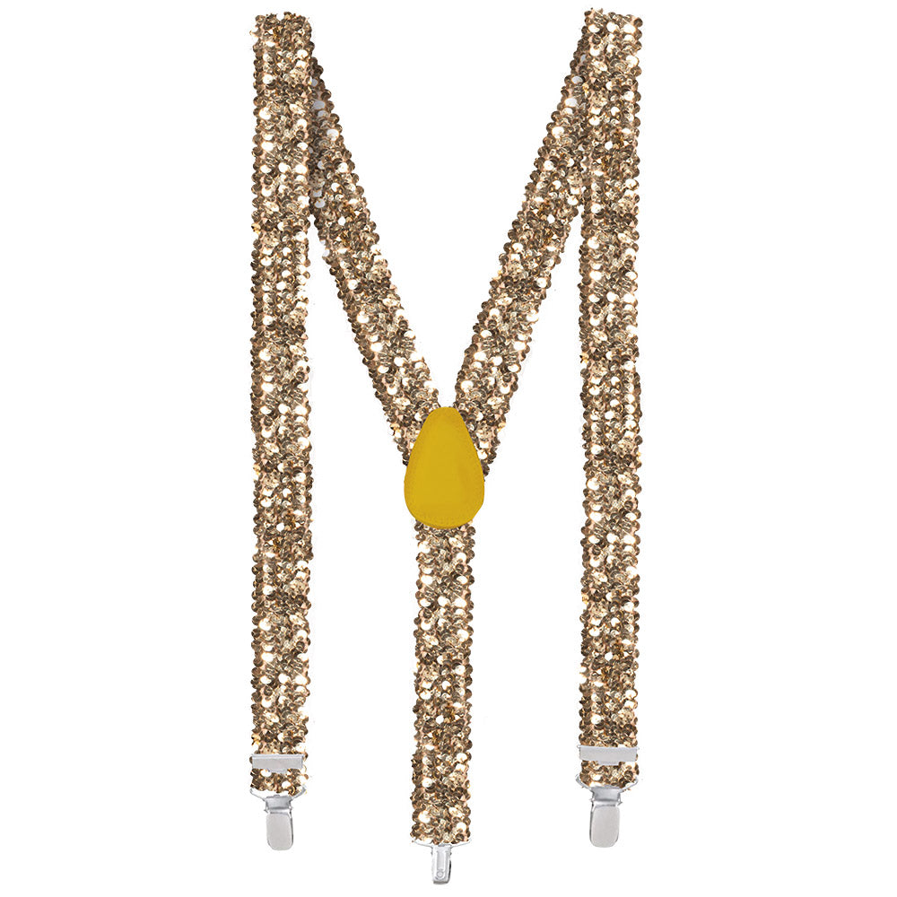 Bretels met gouden pailletten