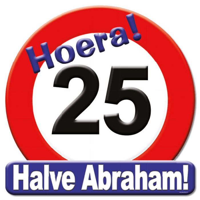 Huldeschild Verkeersbord 50cm - Kroonleeftijden 16 t/m 90 Jaar