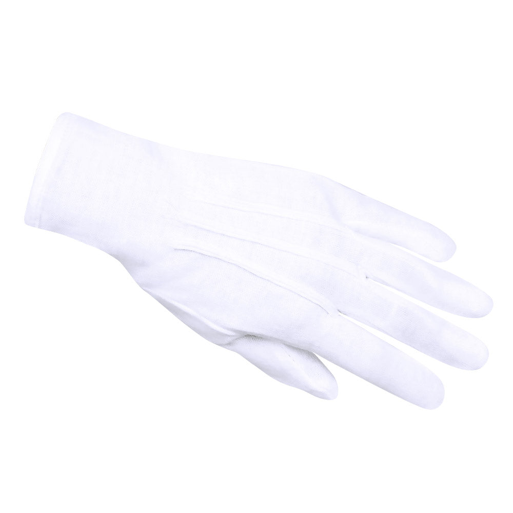 Handschoenen Pols Basic Wit met Drukknop
