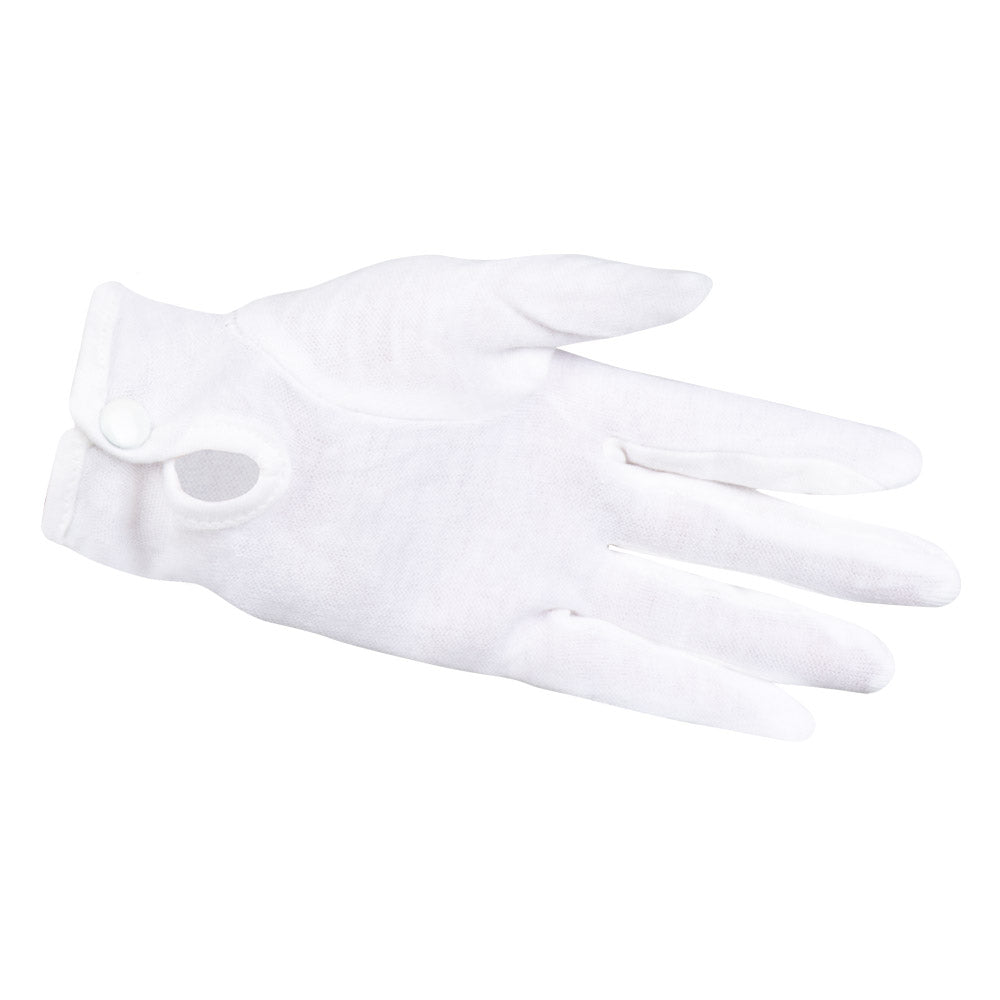 Handschoenen Pols Basic Wit met Drukknop