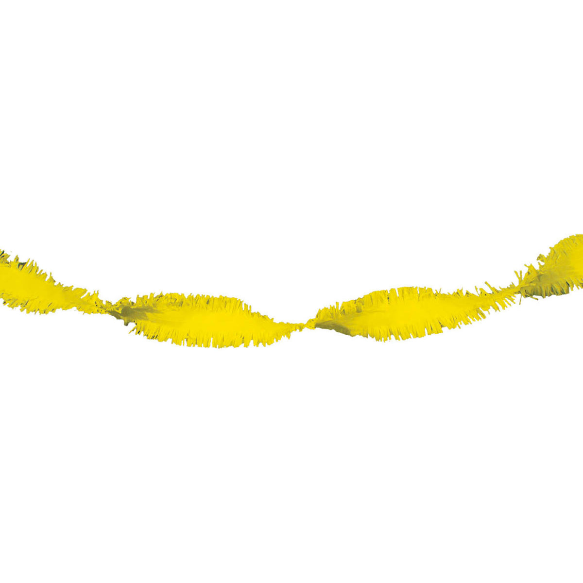 Gele Crepe Papier Slinger 24m