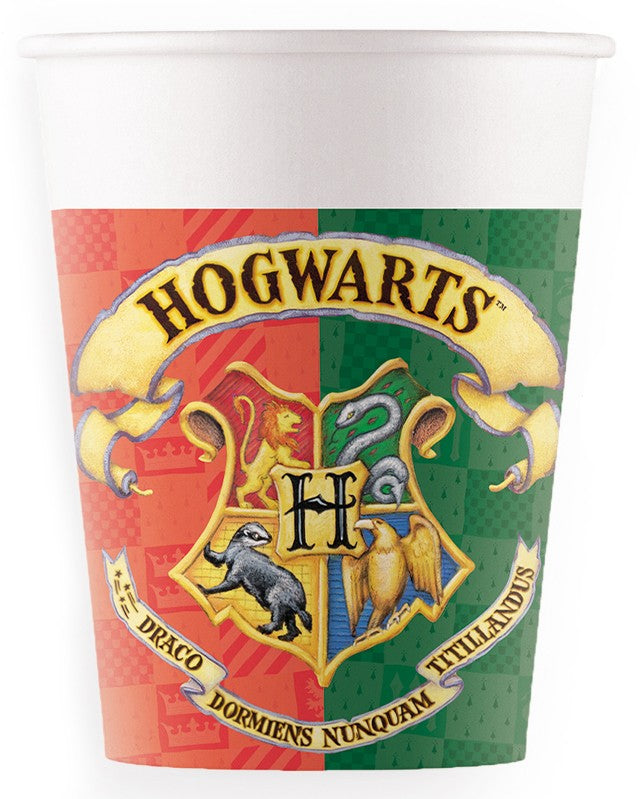 Bekers Papier Harry Potter 8 Stuks