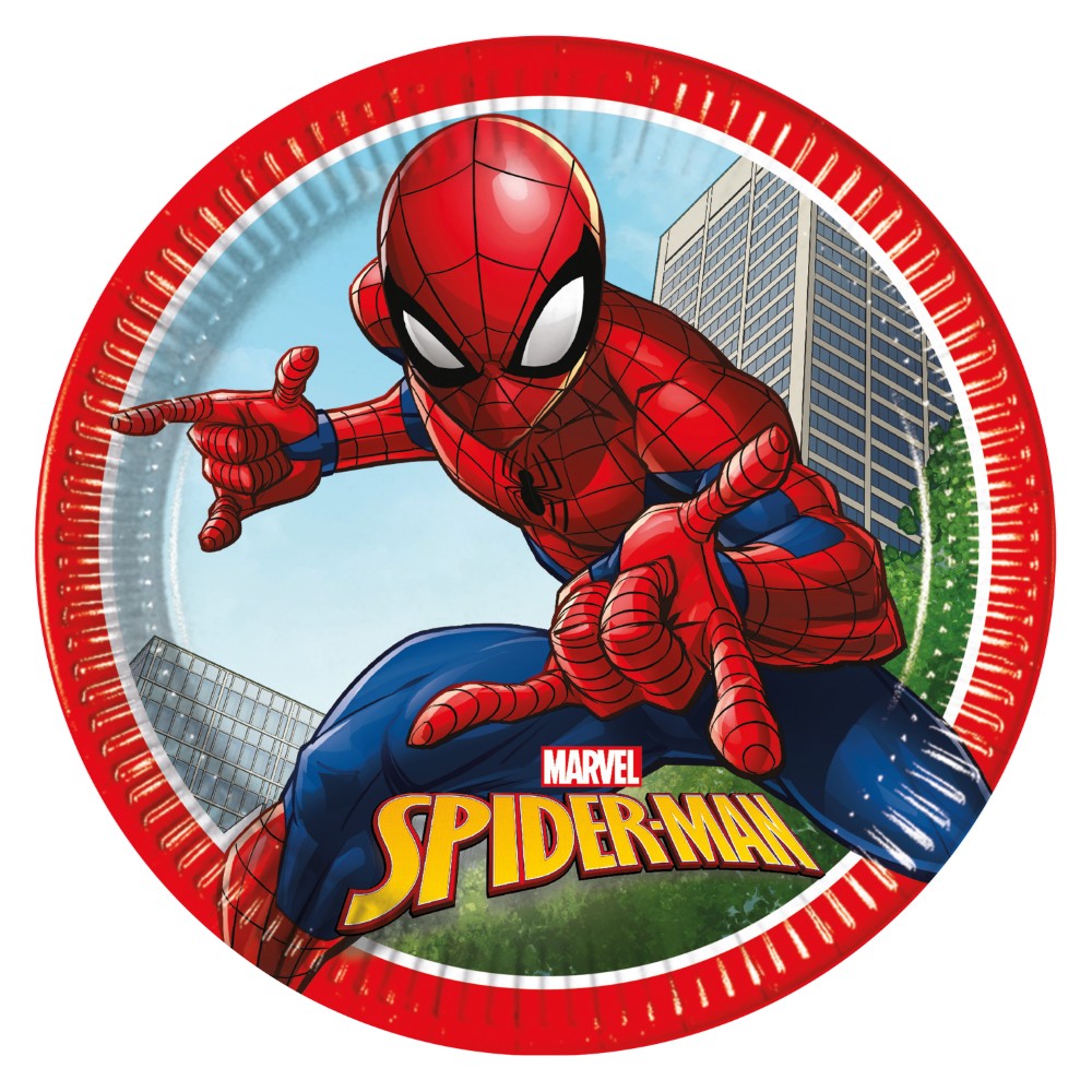 Borden Papier Spiderman 8 Stuks
