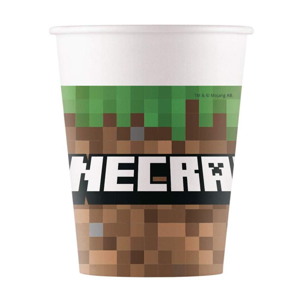 Minecraft Bekers 200ml 8 Stuks