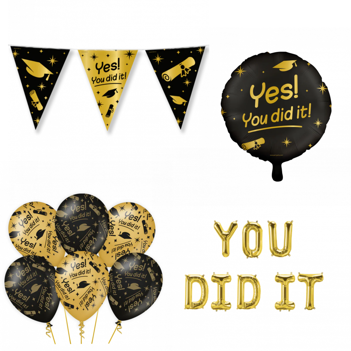You Did It Versieringspakket Classy 9-Delig