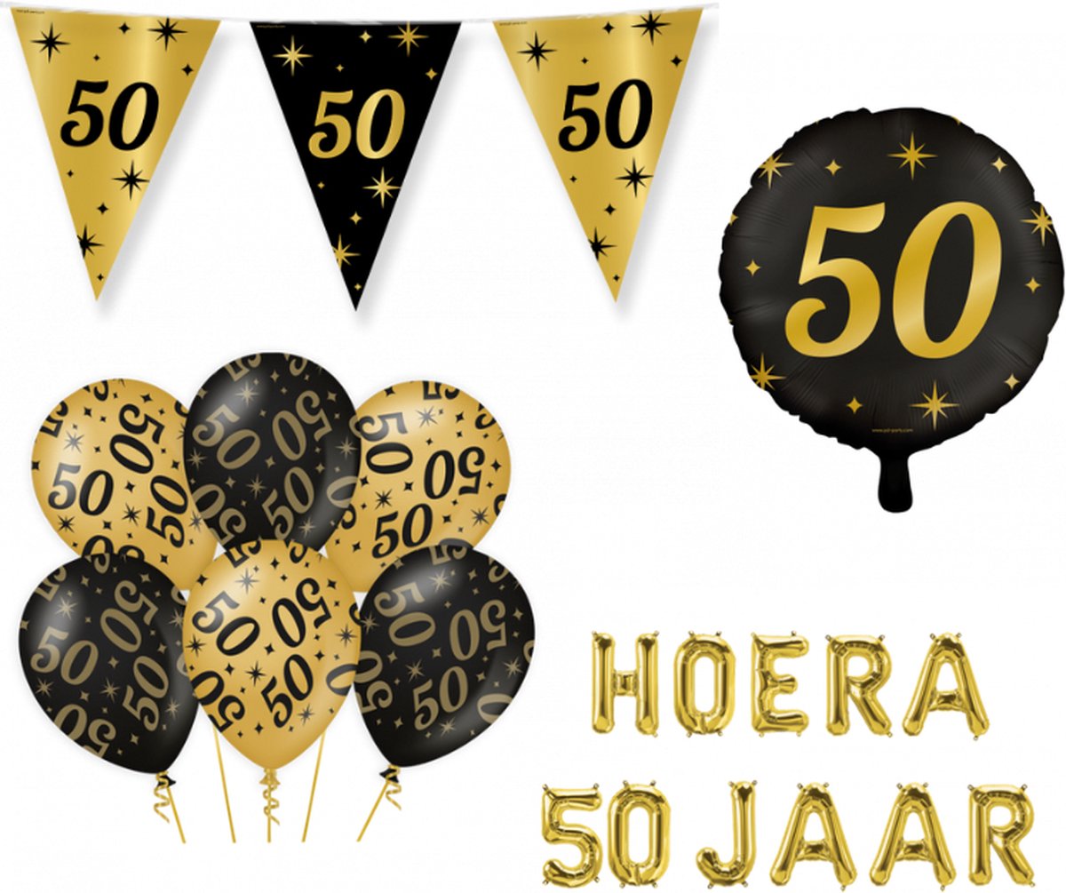 50 Jaar Versiering Pakket Classy 9-delig