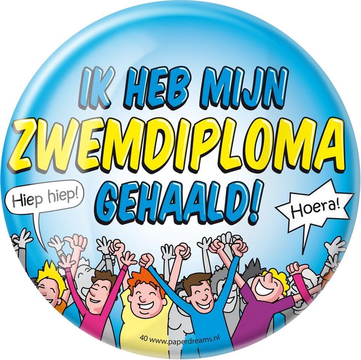 Button XL zwemdiploma