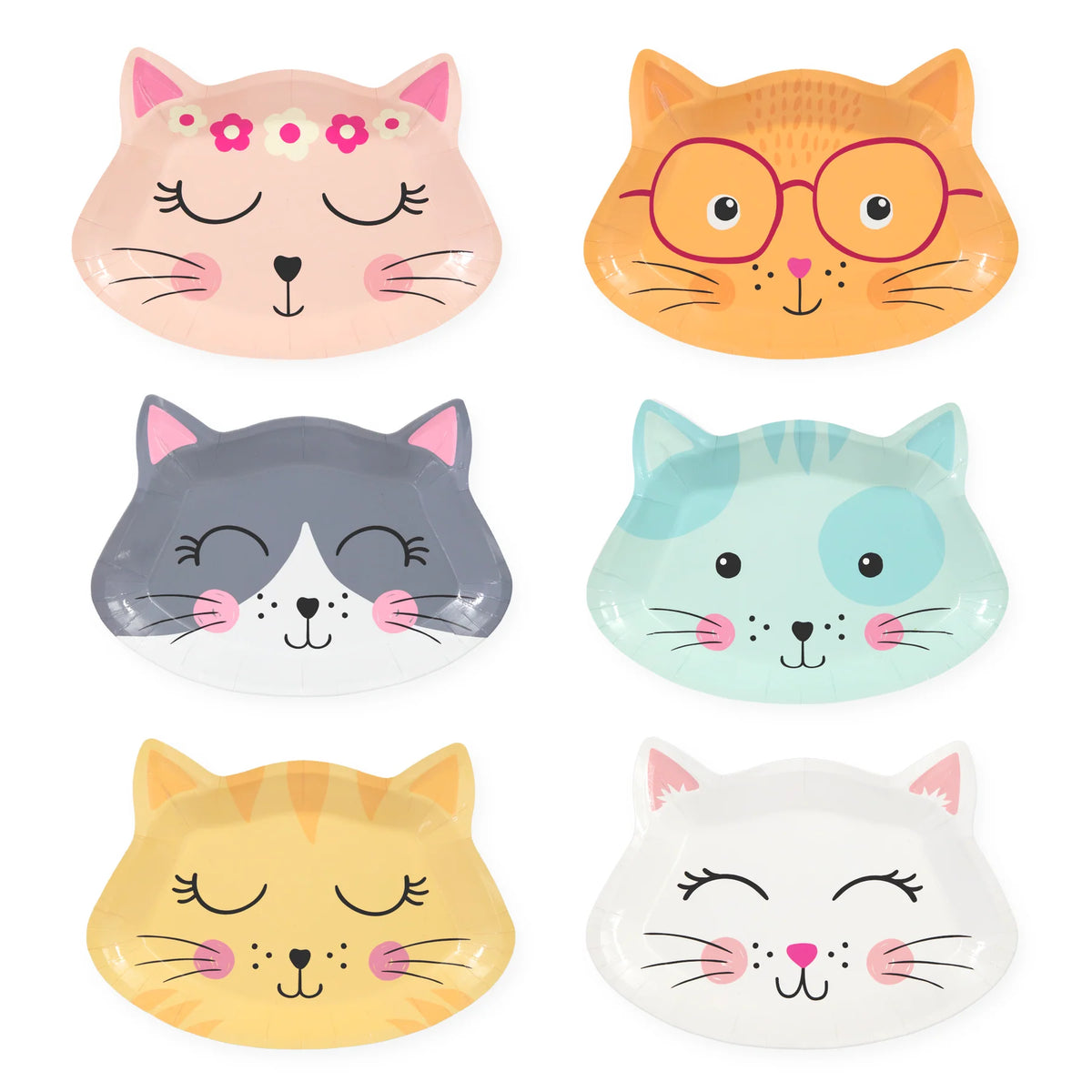Kittens Bordjes 21cm 6 Stuks