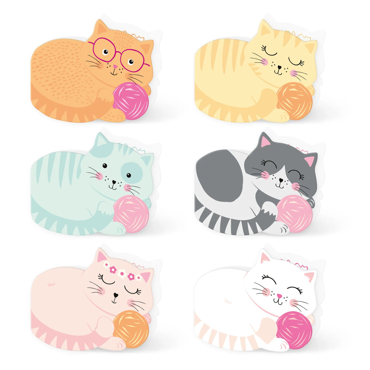 Kittens Uitnodigingen 6 Stuks