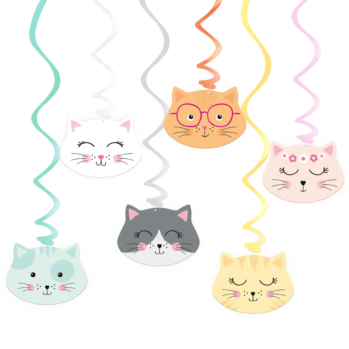 Kittens Hangdecoratie Swirls 6 Stuks
