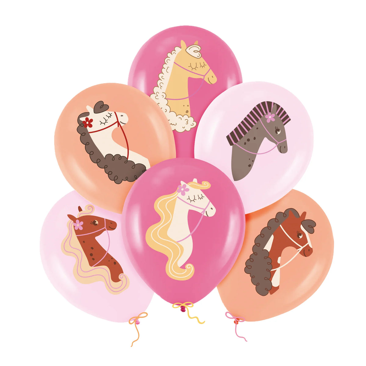 Paarden Ballonnen 30cm 6 Stuks