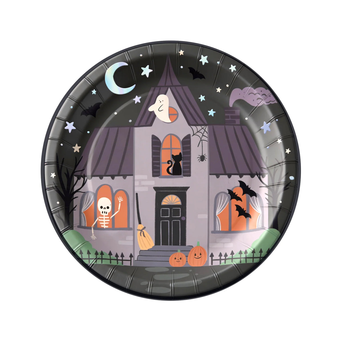 Halloween Spooky Friends Bordjes 18 cm 6 Stuks – Papieren Halloween Bordjes Kinderen – Monster Feestservies