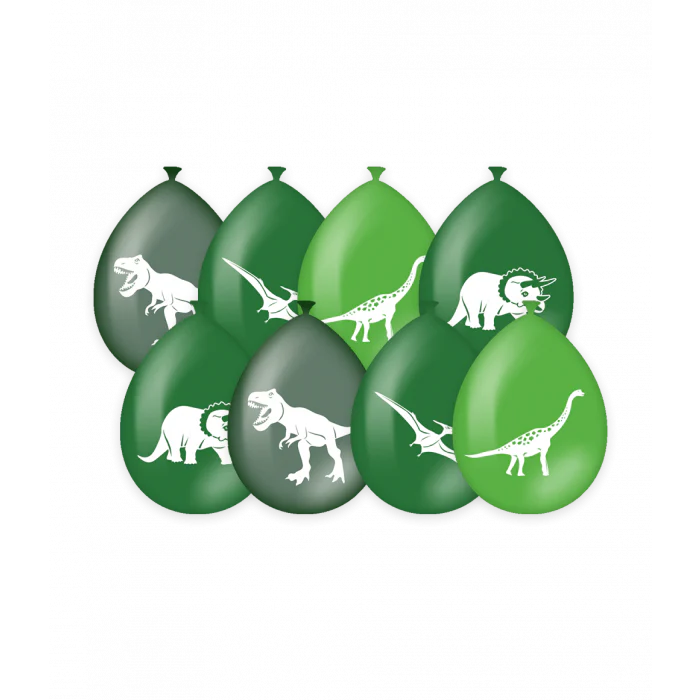 Ballonnen Dinosaurus 8st