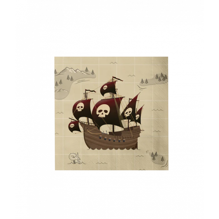 Servetten Piraat 23cm 16st