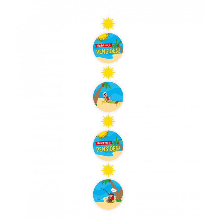Hangdecoratie Pensioen 1,2m