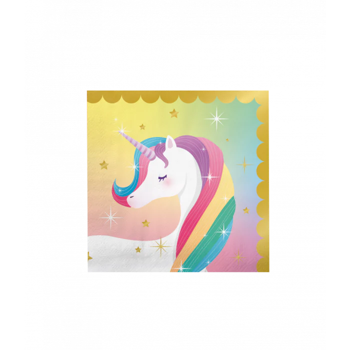 Servetten Eenhoorn 16st