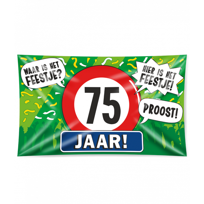 Gevelvlag XL 75 Jaar 150cm
