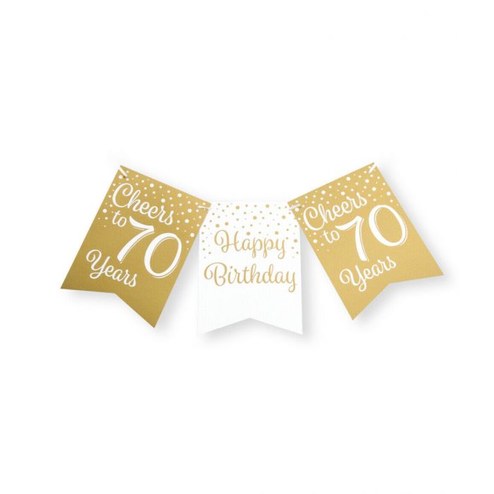 Slinger 70 Jaar Goud/Wit 6m