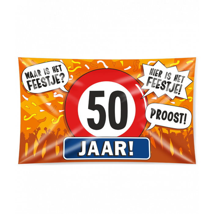 Gevelvlag XL 50 Jaar 150cm