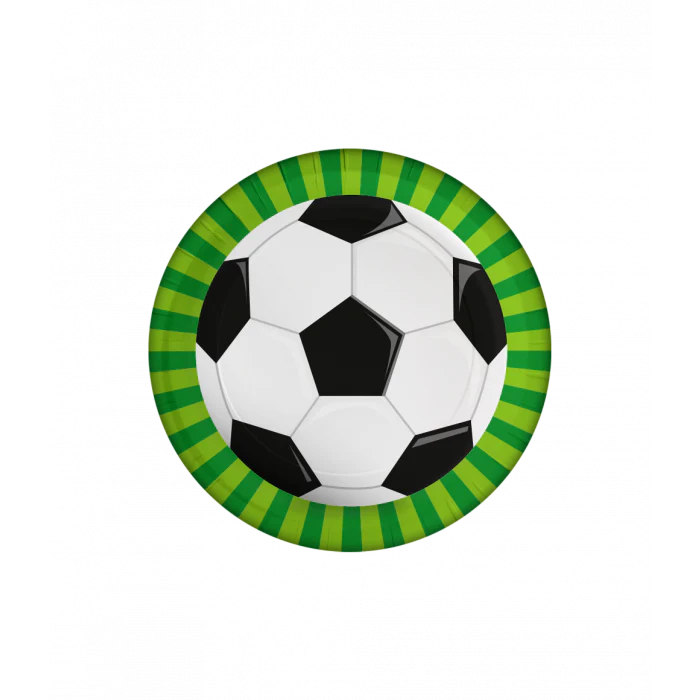 Borden Voetbal 23cm 8st