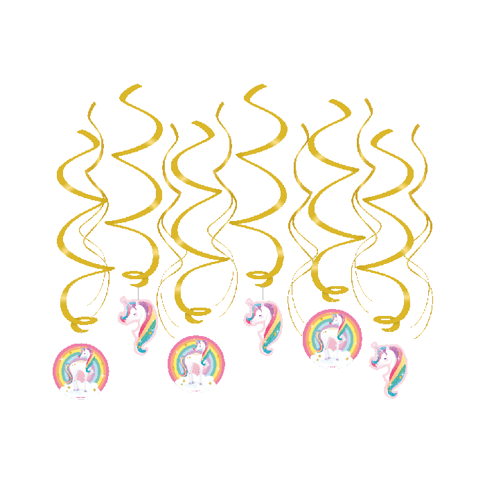 Swirls Eenhoorn 70cm 12st