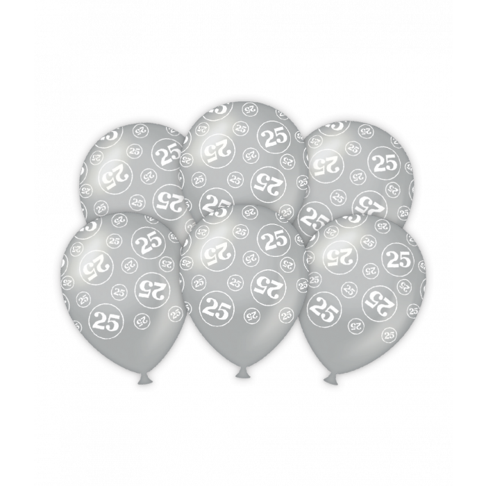 25 Jaar Getrouwd Ballonnen 6st