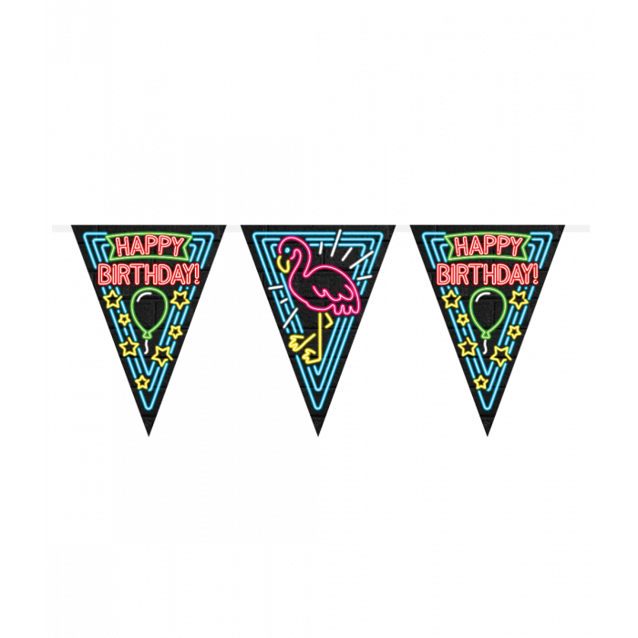 Slinger Happy Birthday Neon 10m