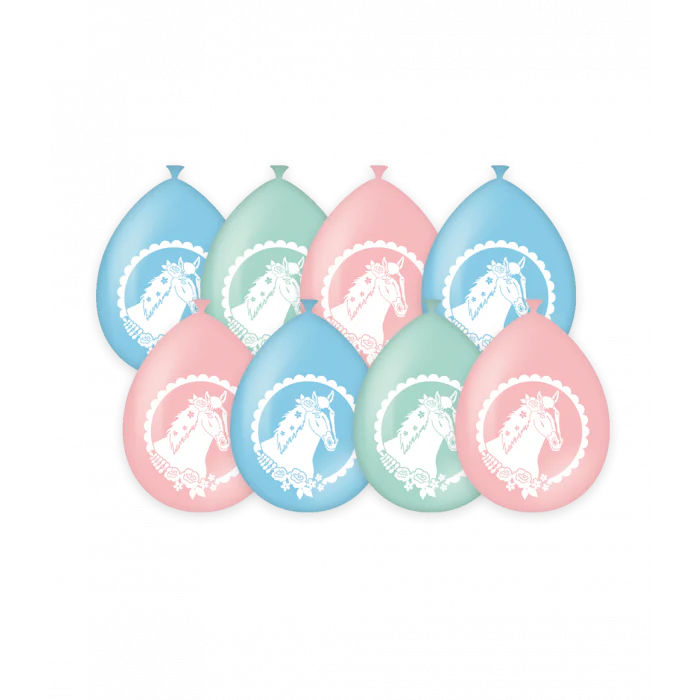 Ballonnen Paard 30cm 8st