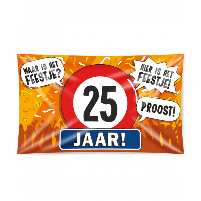 Gevelvlag XL 25 Jaar 150cm