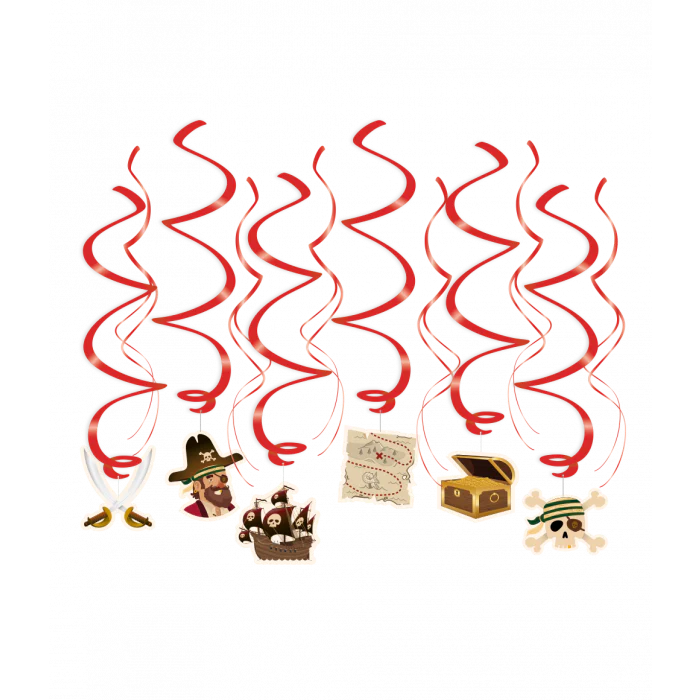 Swirls Piraat 70cm 12st