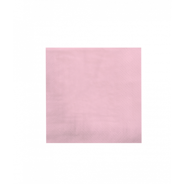 Servetten Pastel Lichtroze 17cm 8st