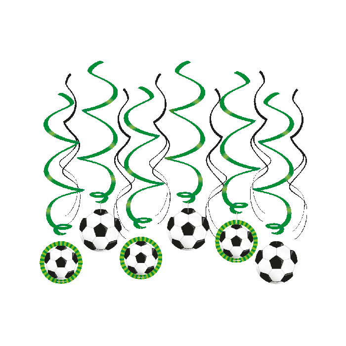Swirls Voetbal 70cm 12st