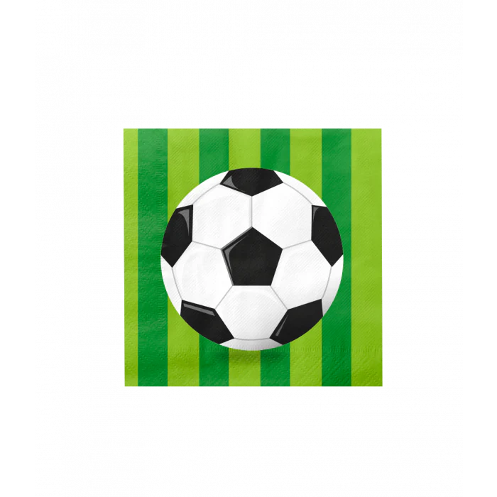 Servetten Voetbal 16cm 16st