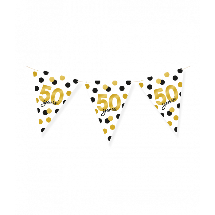 Vlaggenlijn 50 jaar Papier 6m