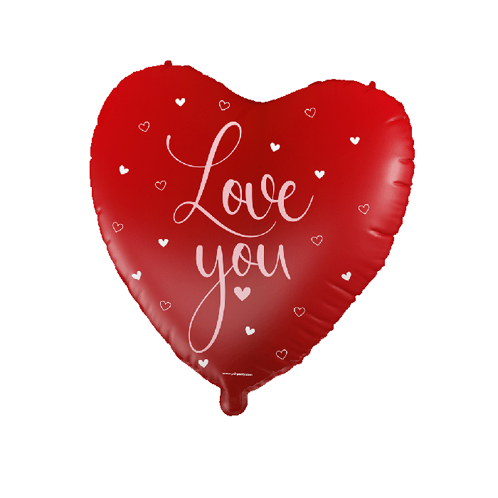 Love You Folieballon Hart 46cm