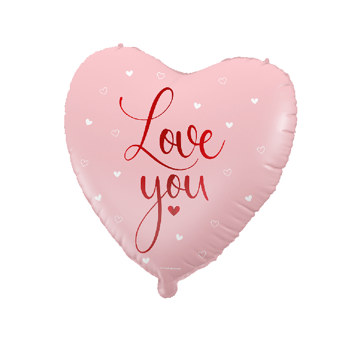 Hartvormige Folieballon Love You 45cm