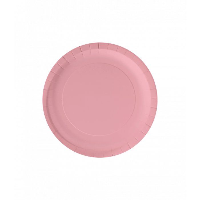 Bordjes Pastel Roze 23cm 8st