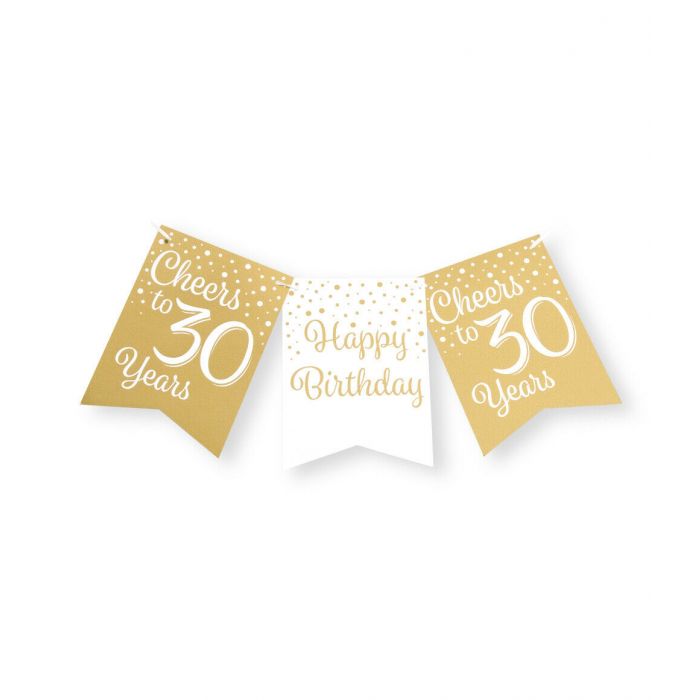 Slinger 30 Jaar Goud/Wit 6m