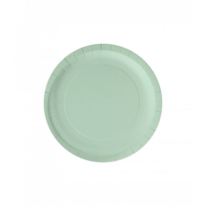 Bordjes Pastel Groen 23cm 8st