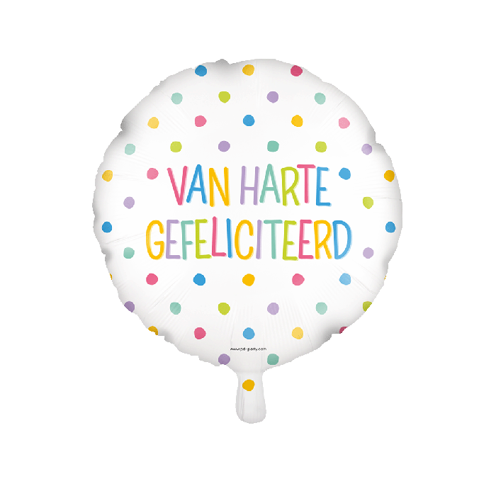Gefeliciteerd Folieballon 46cm