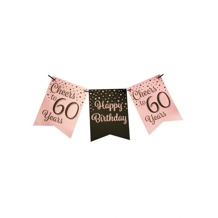 Slinger 60 Jaar Roze/Zwart 6m