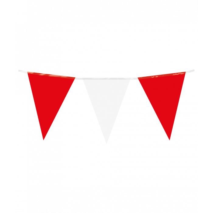 Vlaggenlijn Rood Wit 10 m