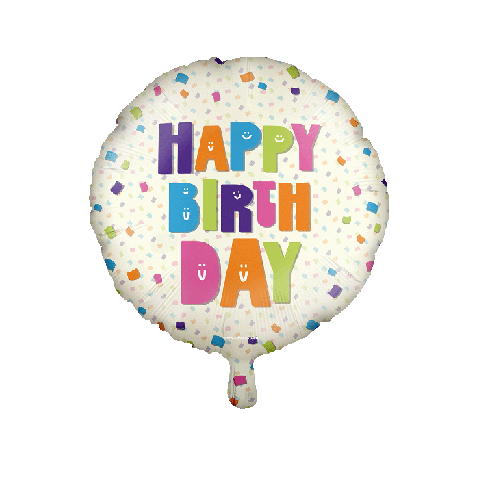 Happy Birthday Folieballon 46cm