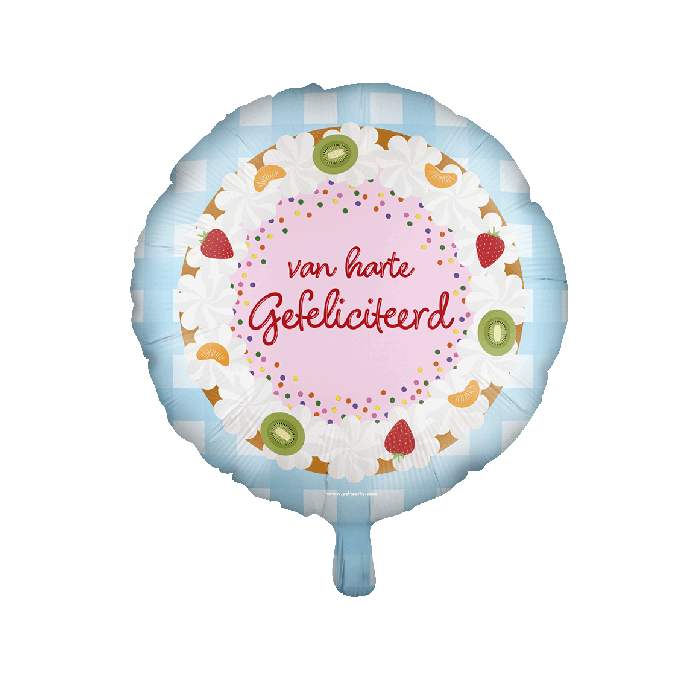 Gefeliciteerd Folieballon Taart 46cm