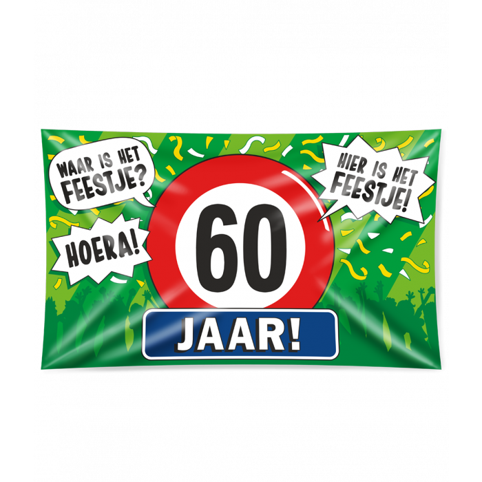 Gevelvlag XL 60 Jaar 150cm
