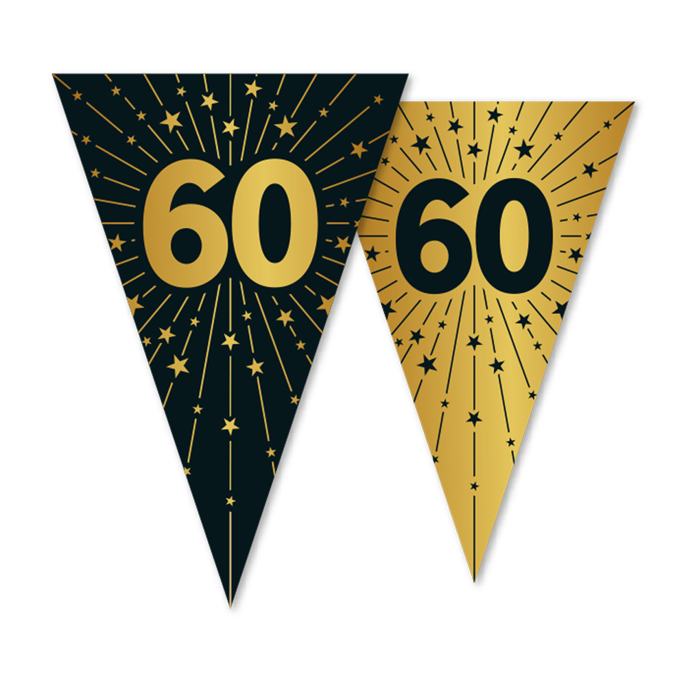 60 Jaar Slinger Goud Zwart 10m