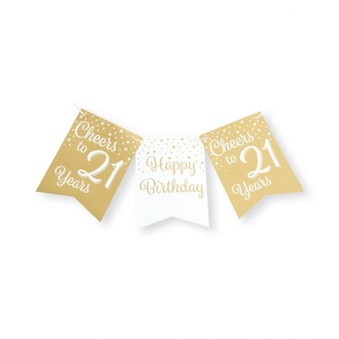 Slinger 21 Jaar Goud/Wit 6m