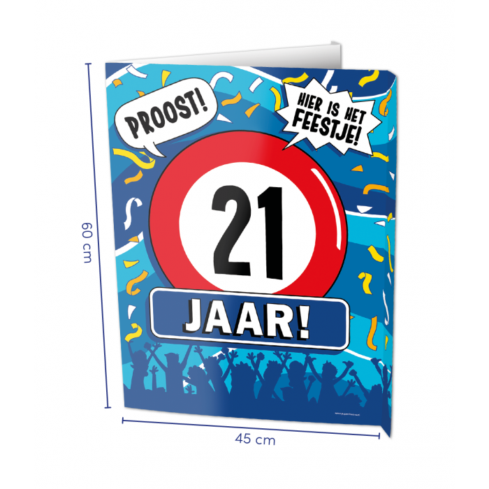 Raambord 21 jaar 60cm