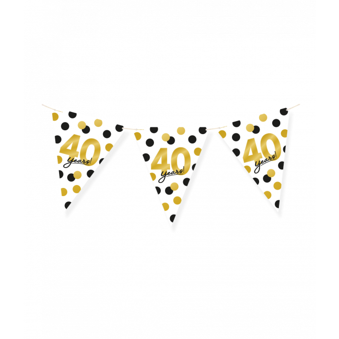 Vlaggenlijn 40 jaar Papier 6m
