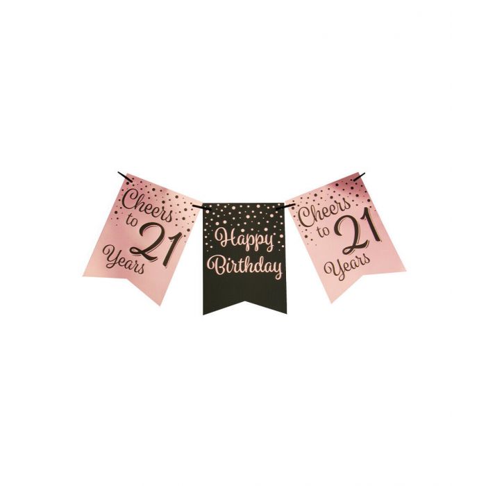 Slinger 21 Jaar Roze/Zwart 6m